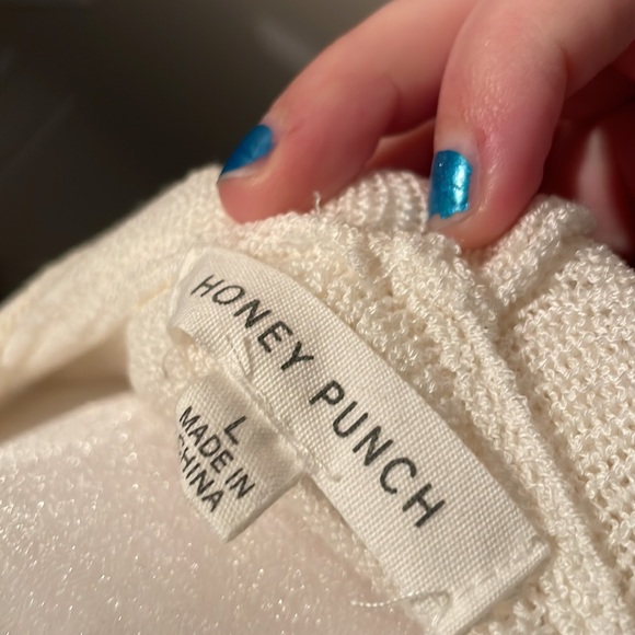 HONEY PUNCH knit star hooded sweater - Picture 3 of 3